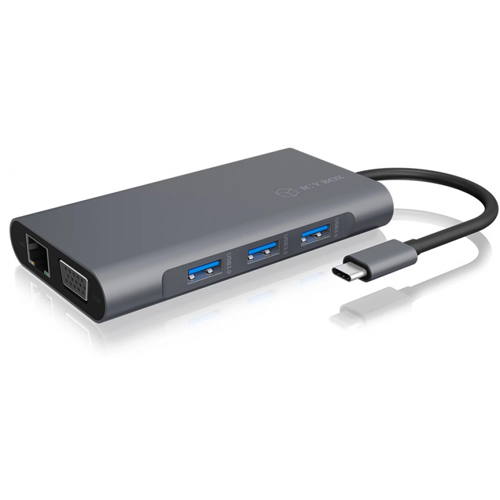 Raid Sonic USB C dokkoló Ethernettel és VGA-portal